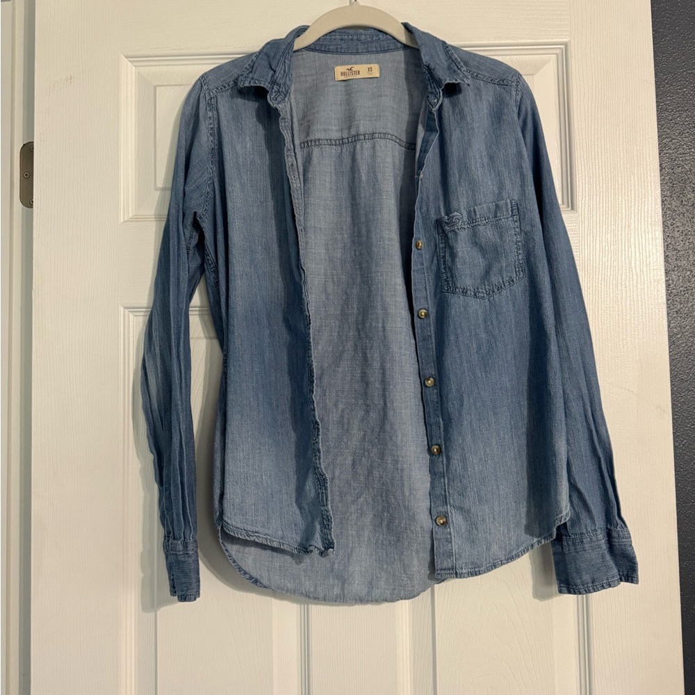 Hollister chambray shirt